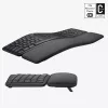 LOGITECH Ergo K860 - Bezvadu sadalītā tastatūra Graphite Qwerty US/starptautiskā
