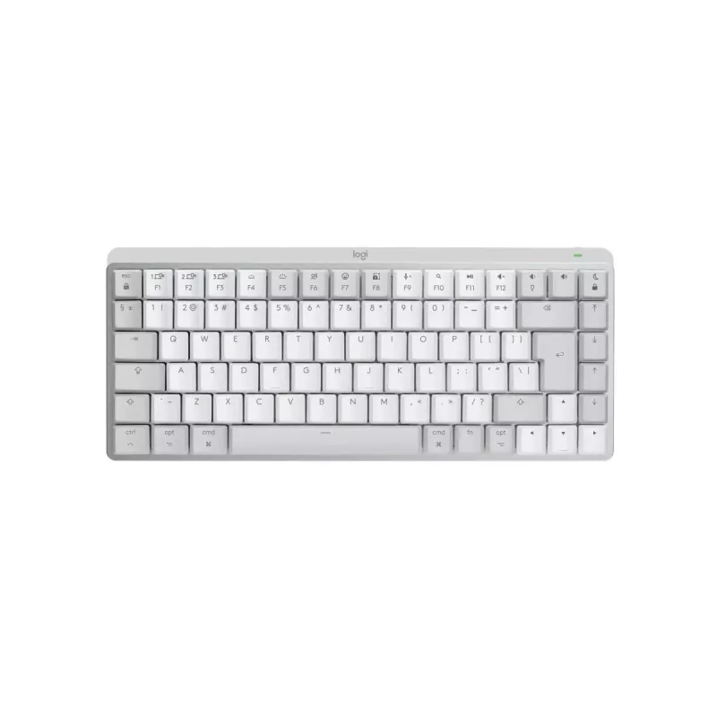 LOGITECH MX Mechanical Mini for Mac minimālistiska bezvadu apgaismota veiktspējas tastatūra gaiši pelēkā krāsā - US Inte - Qwerty