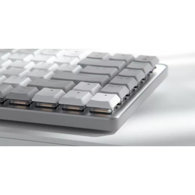 LOGITECH MX Mechanical Mini for Mac minimālistiska bezvadu apgaismota veiktspējas tastatūra gaiši pelēkā krāsā - US Inte - Qwerty