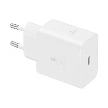 Lādētājs Samsung EP-T4511 universāls balts 45W USB-C PD 3.0 Super Fast Charging 2.0 iekštelpām