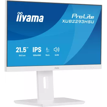 iiyama ProLite XUB2293HSU-W7 datora monitors 54.6 cm (21.5 colli) 1920 x 1080 pikseļi Full HD LED Balts