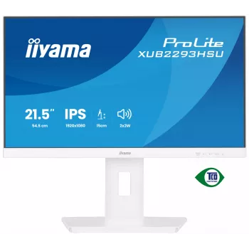 iiyama ProLite XUB2293HSU-W7 datora monitors 54.6 cm (21.5 colli) 1920 x 1080 pikseļi Full HD LED Balts