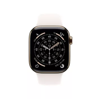 APPLE Watch Series 11 GPS + Cellular 42mm zelta titāna korpuss ar gaiši rozā sporta siksniņu M/L