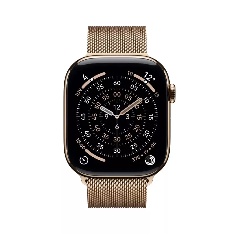 APPLE Watch Series 11 GPS + Cellular 46mm Zelta titāna korpuss ar Zelta Milānas cilpu - M/L