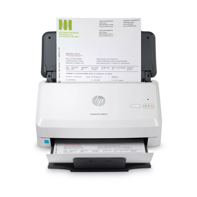 HP Scanjet Pro 3000 s4 dokumentu skeneris 600 x 600 DPI A4 Melns, Balts