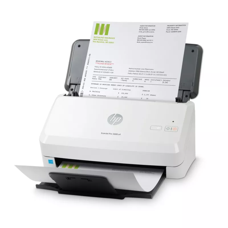 HP Scanjet Pro 3000 s4 dokumentu skeneris 600 x 600 DPI A4 Melns, Balts