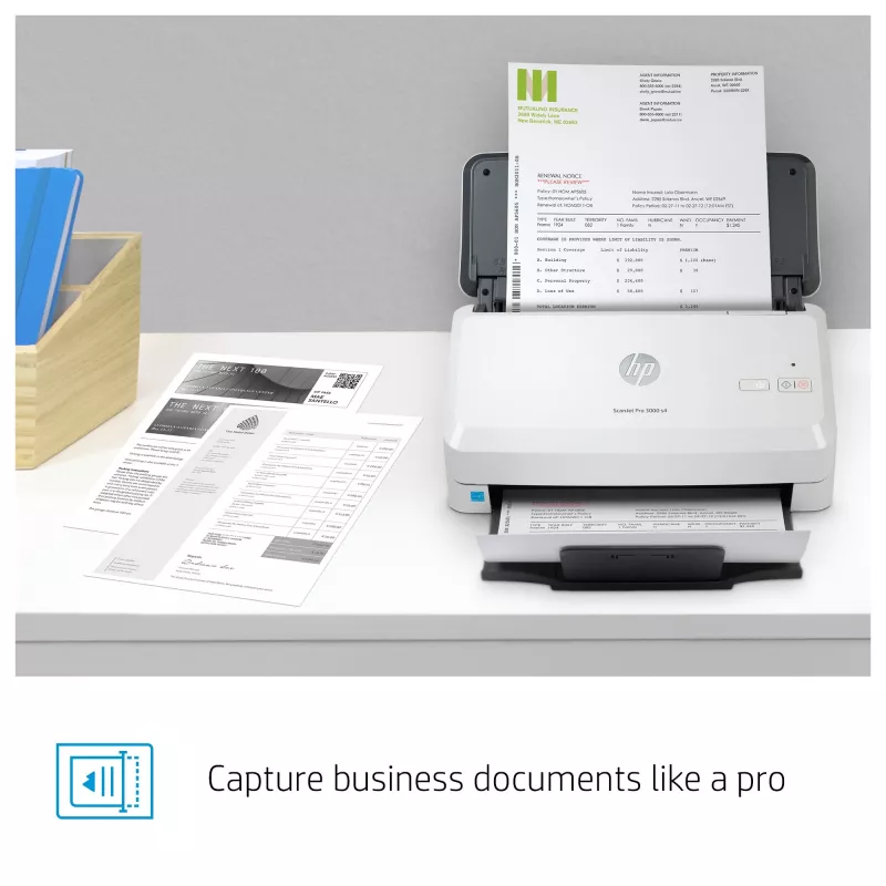 HP Scanjet Pro 3000 s4 dokumentu skeneris 600 x 600 DPI A4 Melns, Balts