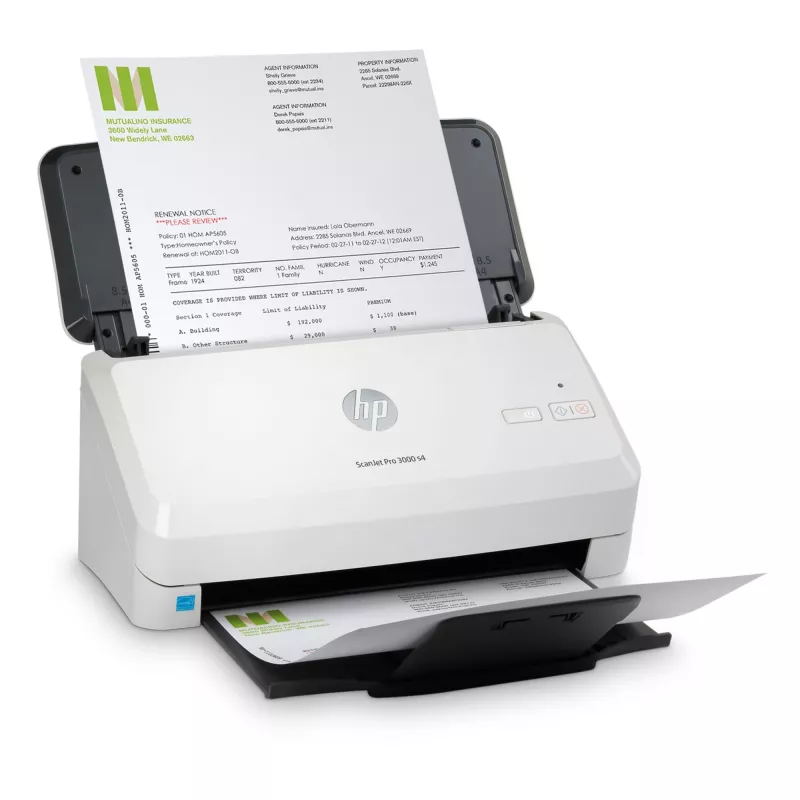 HP Scanjet Pro 3000 s4 dokumentu skeneris 600 x 600 DPI A4 Melns, Balts