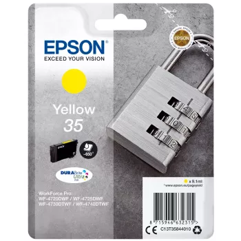Epson Padlock Singlepack dzeltena 35 DURABrite Ultra Tinte