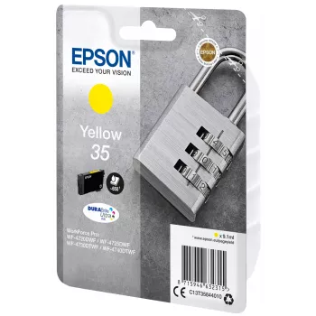 Epson Padlock Singlepack dzeltena 35 DURABrite Ultra Tinte