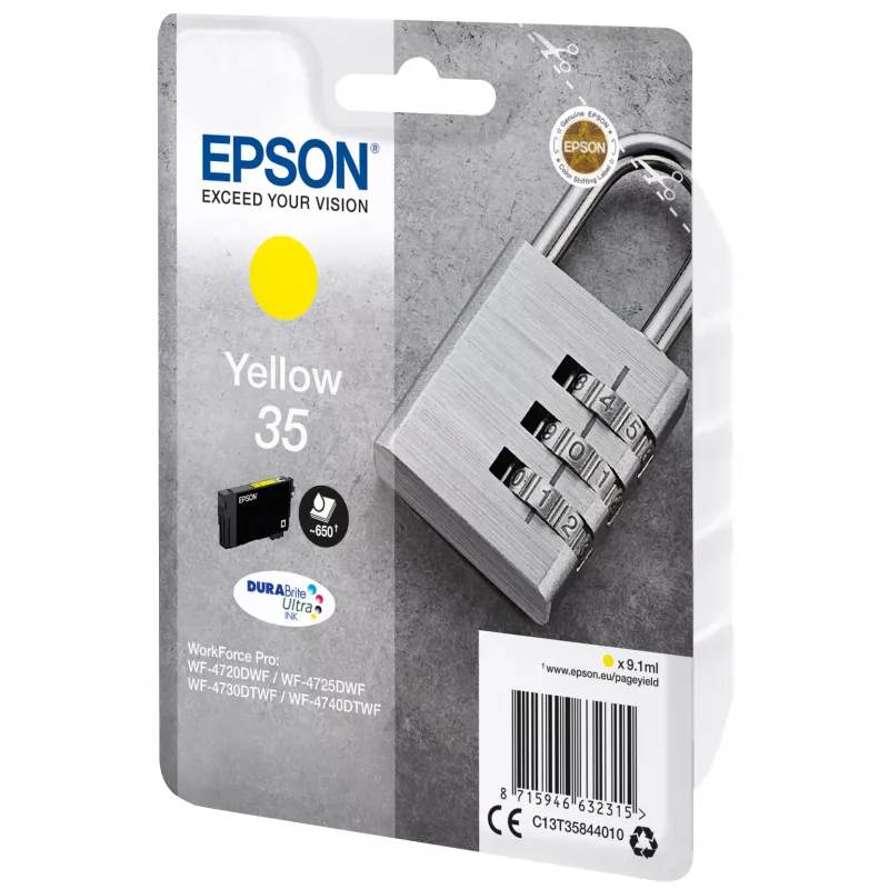 Epson Padlock Singlepack dzeltena 35 DURABrite Ultra Tinte