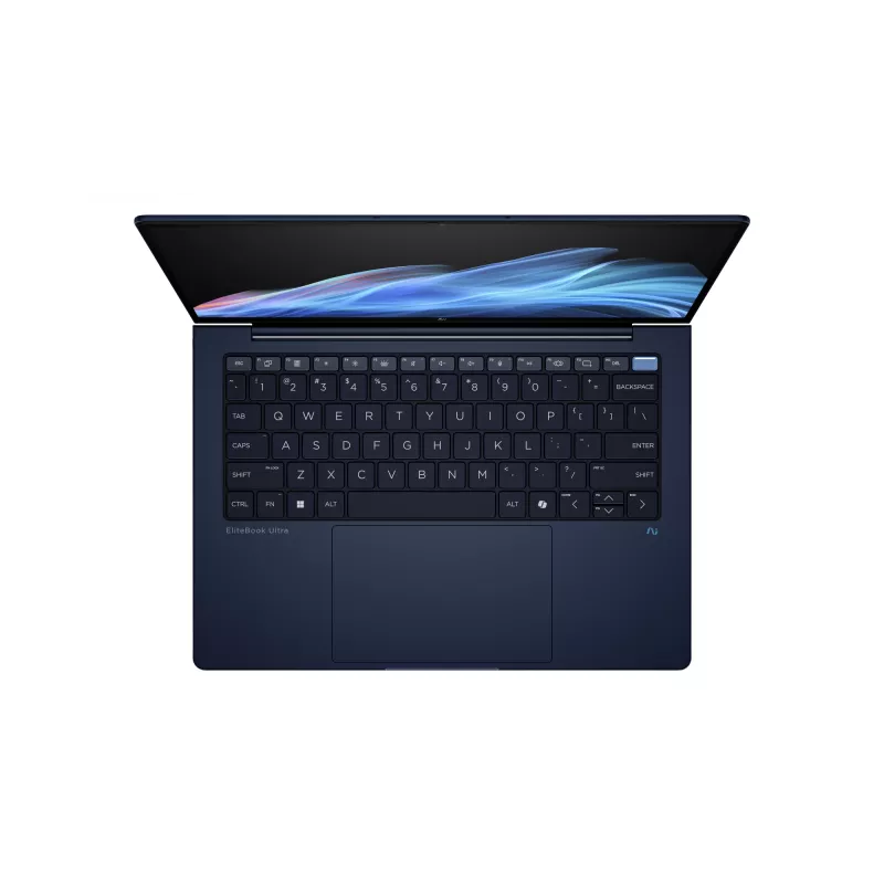 HP EliteBook Ultra G1i Next Gen AI PC Wolf Pro Security Edition Copilot+ PC Intel Core Ultra 7 258V klēpjdators 35,6 cm (14 collu) skārienekrāns 2.8K 32 GB LPDDR5x-SDRAM Wi-Fi 7 (802.11be) Windows 11 Pro zils