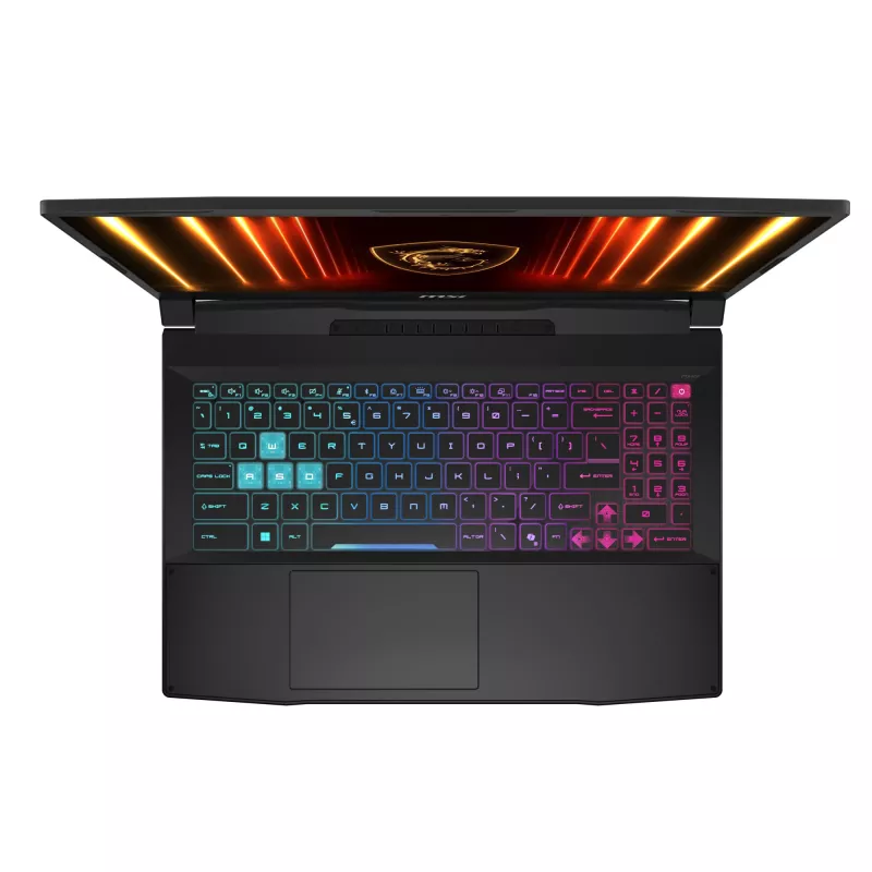 MSI Katana 15 HX B14WFK-487 Intel® Core™ i7 i7-14650HX klēpjdators 39,6 cm (15,6 collu) Full HD 16 GB DDR5-SDRAM 512 GB SSD NVIDIA GeForce RTX 5060 Wi-Fi 6E (802.11ax) Windows 11 Home Melns