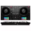 Hercules INPULSE T7 Melns DJ kontrolieris — 3.5 mm/6.35 mm austiņas, USB kabelis, 652×350×90 mm