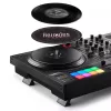Hercules INPULSE T7 Melns DJ kontrolieris — 3.5 mm/6.35 mm austiņas, USB kabelis, 652×350×90 mm