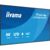 iiyama LE9864UHS-B1AG Signage Display Digital signage flat panel 2.49 m (98 collas) Wi-Fi 500 cd/m² 4K Ultra HD Melns Iebūvēts procesors Android 24/7