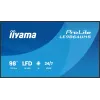 iiyama LE9864UHS-B1AG Signage Display Digital signage flat panel 2.49 m (98 collas) Wi-Fi 500 cd/m² 4K Ultra HD Melns Iebūvēts procesors Android 24/7