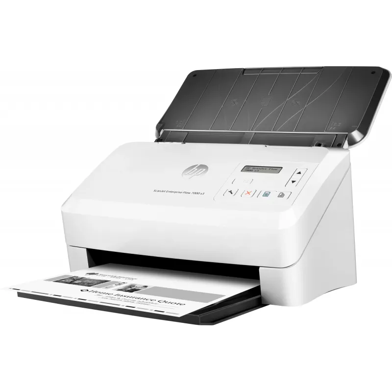 HP Scanjet Enterprise Flow 7000 s3 lokšņu padeves skeneris 600 x 600 DPI A4 balts