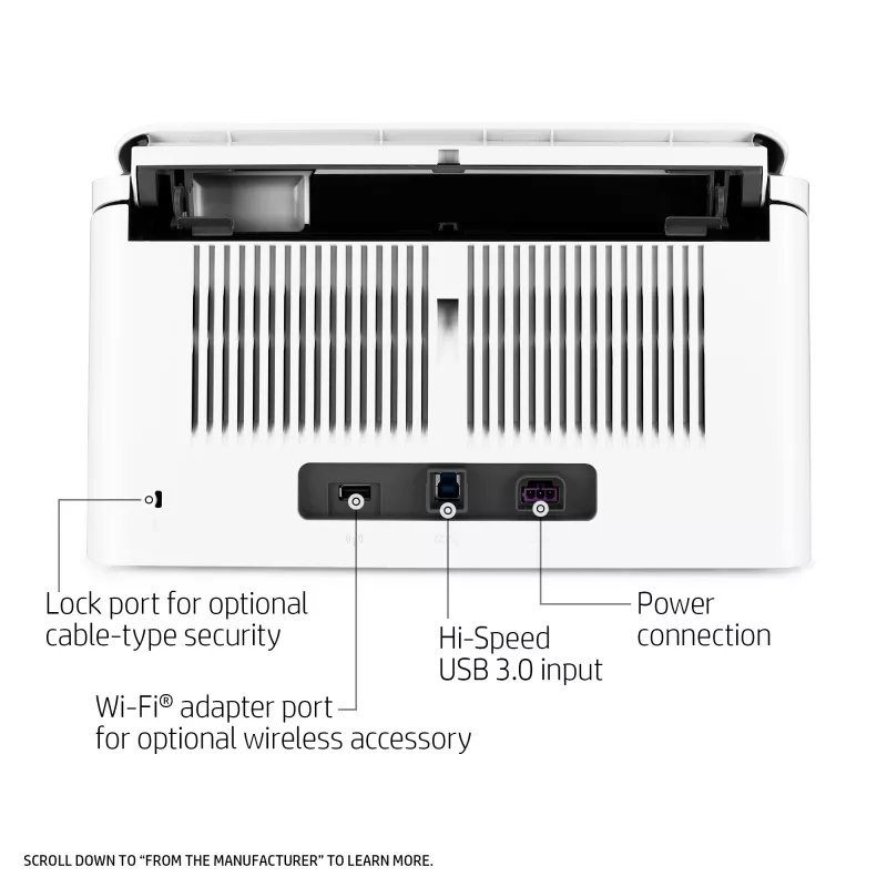 HP Scanjet Enterprise Flow 7000 s3 lokšņu padeves skeneris 600 x 600 DPI A4 balts