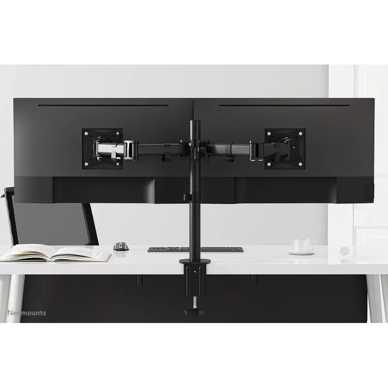 Neomounts NM-D135DBLACK Monitora roka 10-27 collas, Skava/Caurums, 8 kg, 25,4 cm (10 collas), 68,6 cm (27 collas), 100 x 100 mm, Melna