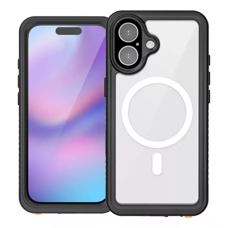 Vāciņš 4smarts iPhone 17 16 cm (6,3 collas) Melns Caurspīdīgs