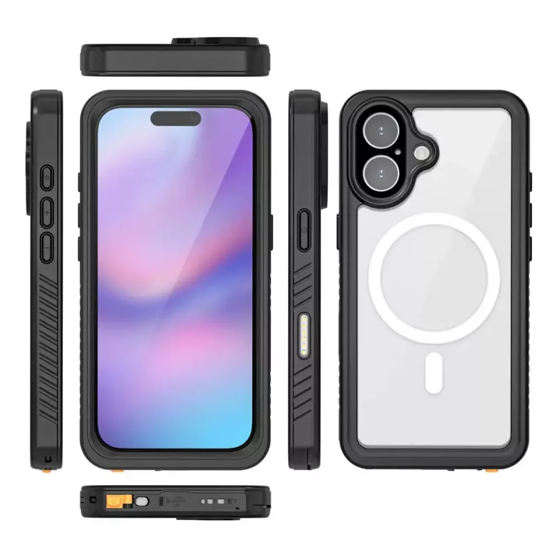 Vāciņš 4smarts iPhone 17 16 cm (6,3 collas) Melns Caurspīdīgs