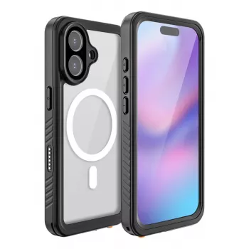 Vāciņš 4smarts iPhone 17 16 cm (6,3 collas) Melns Caurspīdīgs