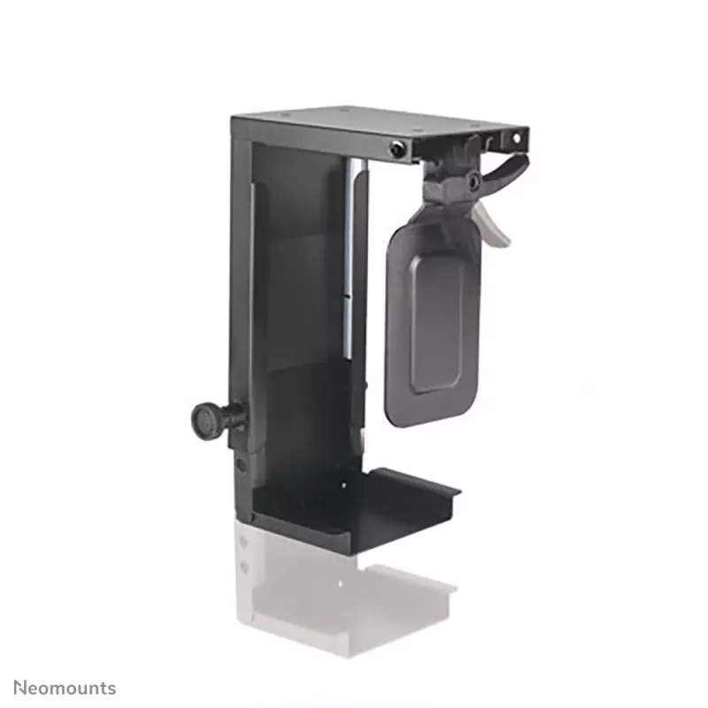 Neomounts CPU-D075BLACK CPU turētājs - maks. 10 kg - universāls, pie galda stiprināms CPU turētājs, 10 kg, Melns, Tērauds, Taivāna, 100 mm