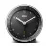Braun BC07SB-DCF Kvarca modinātājpulkstenis melns, sudrabots