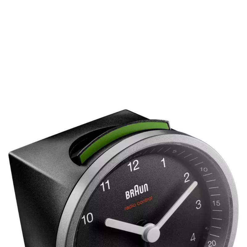 Braun BC07SB-DCF Kvarca modinātājpulkstenis melns, sudrabots