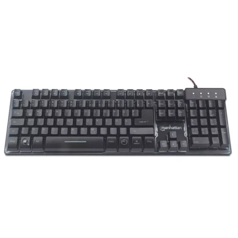 USB tastatūra Manhattan Gaming Metal Base Edition