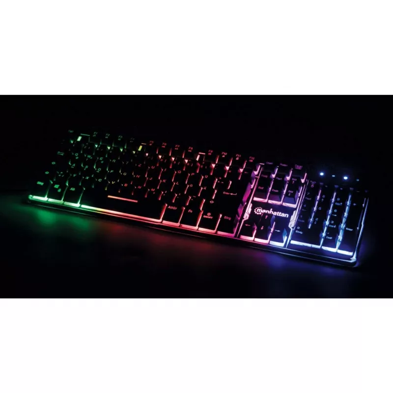USB tastatūra Manhattan Gaming Metal Base Edition