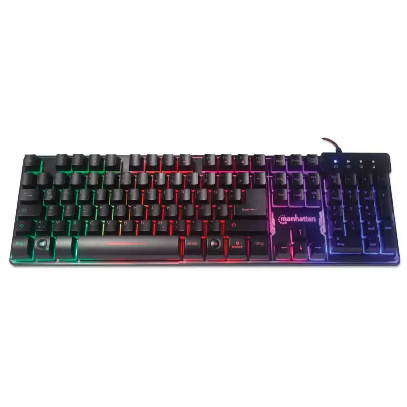 USB tastatūra Manhattan Gaming Metal Base Edition