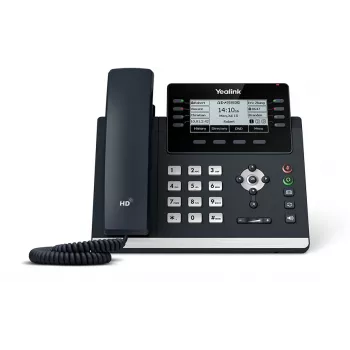Yealink SIP-T43U IP tālrunis, 12 līnijas, 3,7 collu LCD, PoE, pelēks