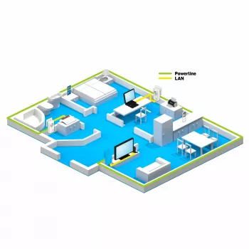 Powerline FRITZ 1220 Set 1200 Mbit/s Ethernet LAN balta 2 gab.