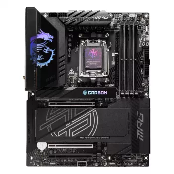 Mātesplate MSI MPG X870E CARBON WIFI — AMD X870E, Socket AM5, ATX, DDR5 līdz 256 GB, Wi‑Fi 7