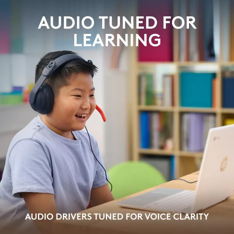 LOGITECH Zone Learn - USB-C - Austiņas - Uz auss - Klasiski zila
