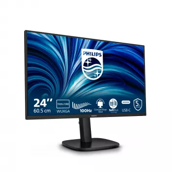 Philips 3000 sērijas 24B2N3200D/00 datora monitors 61,2 cm (24,1 collas) 1920 x 1200 pikseļi WUXGA LCD Melns
