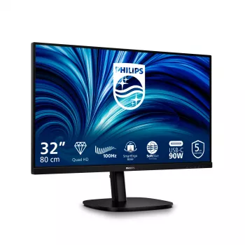 Philips 32B2U3601/00 datora monitors 80 cm (31,5 collas) 2560 x 1440 pikseļi Quad HD LCD Melns