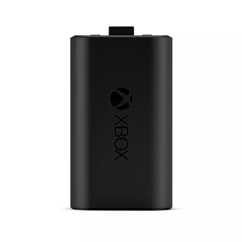 Uzlādes komplekts Microsoft Xbox One Play & Charge Kit — uzlādējams vadu baterijas bloks ar USB Type-C, melns, matēta apdare