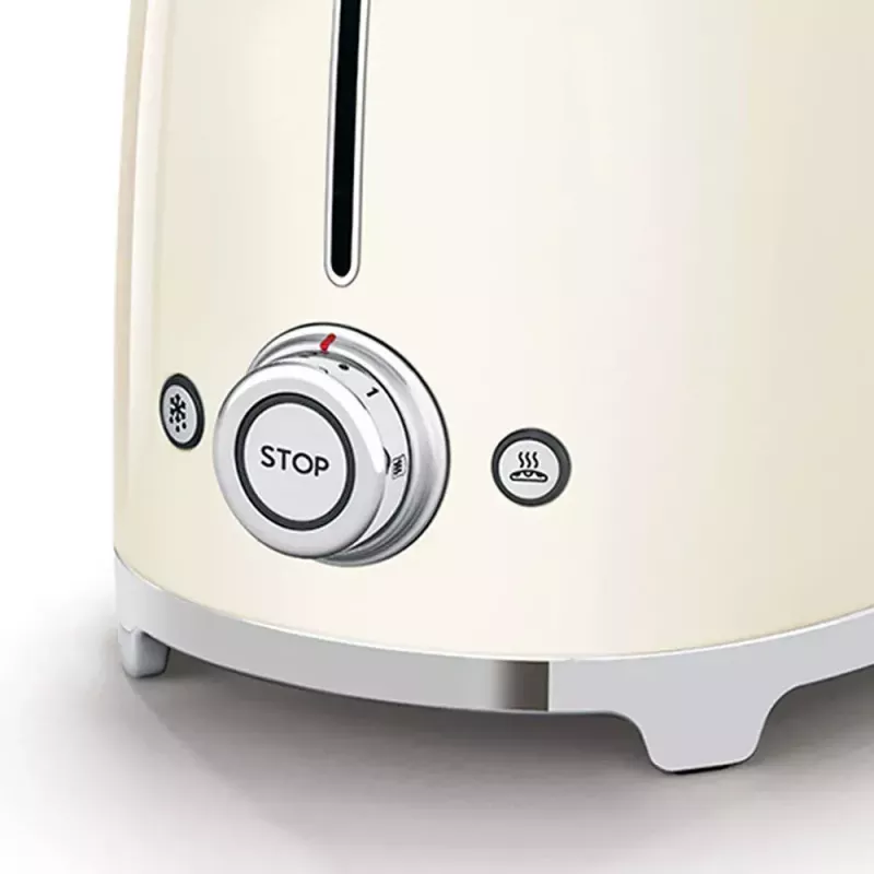 Toasteris Smeg TSF01CREU Krēmkrāsas 2 šķēlēm