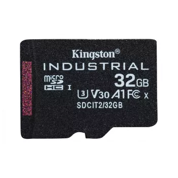 Kingston Technology 32GB microSDHC Industrial C10 A1 pSLC Card viena paka w/o Adapter