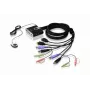 ATEN 2-portu USB HDMI KVM slēdzis ar audio, 1920 x 1200 pikseļi, WUXGA, 0,72 W, melns