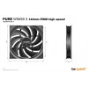 be quiet Pure Wings 3 140mm | PWM high-speed Triple Pack Computer case Fan 14 cm Melns 3 gab.