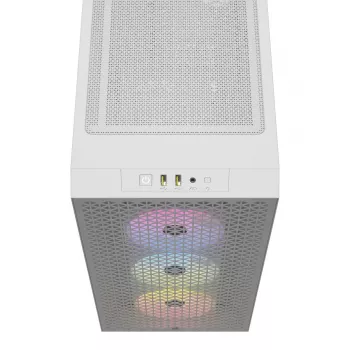CORSAIR vidēja izmēra datora korpuss - 3000d RGB Airflow - Balts