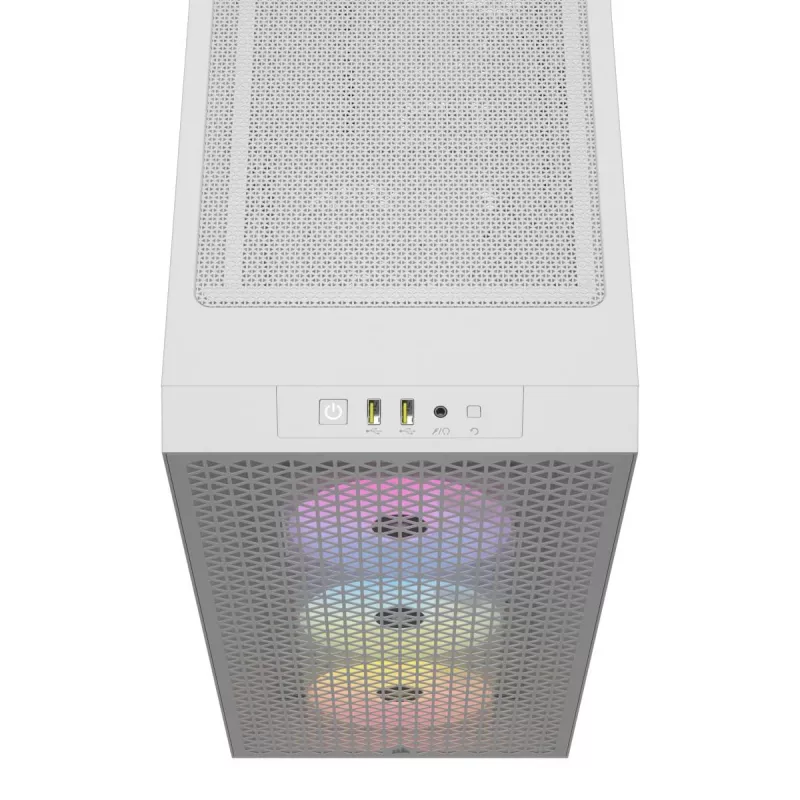 CORSAIR vidēja izmēra datora korpuss - 3000d RGB Airflow - Balts