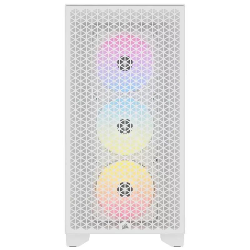 CORSAIR vidēja izmēra datora korpuss - 3000d RGB Airflow - Balts