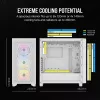 CORSAIR vidēja izmēra datora korpuss - 3000d RGB Airflow - Balts