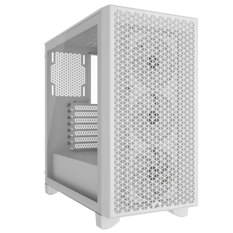 CORSAIR vidēja izmēra datora korpuss - 3000d RGB Airflow - Balts