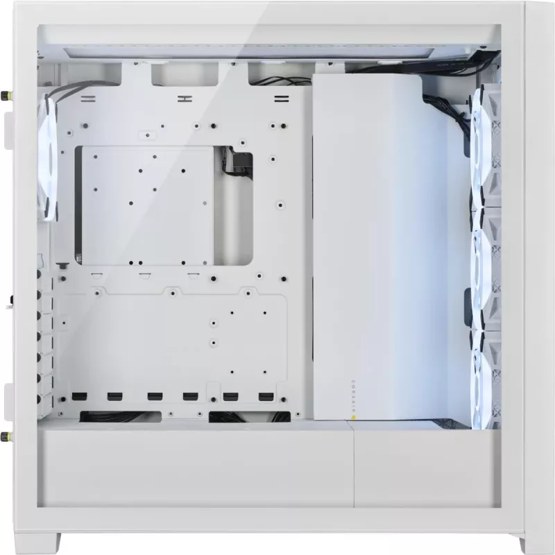 CORSAIR Mid-tower Smart Case - Icue 5000x - RGB Ql Edition Tempered Glass True - White
